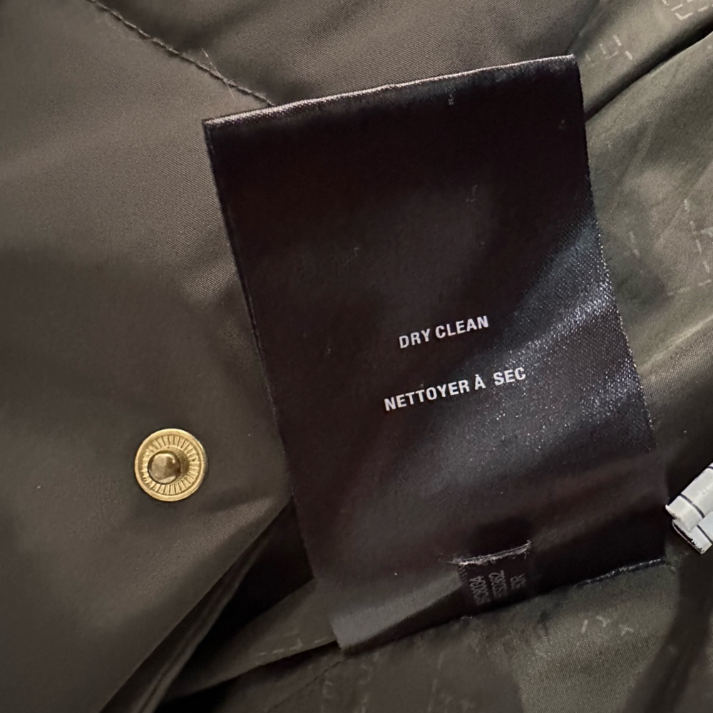Cole Haan Down Puffer Coat Size‎ L Green Long Hood Lined Jacket Normcore Outdoor - Picture 12 of 15